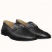 Hermes Men's Tenor Loafers In Black Calfskin Hermes Men's Tenor Loafers In Black Calfskin