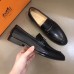 Hermes Men's Sydney Loafers In Black Calfskin Hermes Men's Sydney Loafers In Black Calfskin