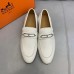 Hermes Men's Colette Loafers In White Calfskin Hermes Men's Colette Loafers In White Calfskin