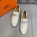 Hermes Men's Colette Loafers In White Calfskin Hermes Men's Colette Loafers In White Calfskin