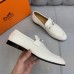 Hermes Men's Colette Loafers In White Calfskin Hermes Men's Colette Loafers In White Calfskin
