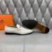 Hermes Men's Colette Loafers In White Calfskin Hermes Men's Colette Loafers In White Calfskin