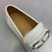 Hermes Men's Colette Loafers In White Calfskin Hermes Men's Colette Loafers In White Calfskin
