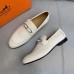 Hermes Men's Colette Loafers In White Calfskin Hermes Men's Colette Loafers In White Calfskin