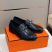 Hermes Men's Destin Loafers In Black Calfskin Hermes Men's Destin Loafers In Black Calfskin