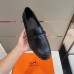 Hermes Men's Destin Loafers In Black Calfskin Hermes Men's Destin Loafers In Black Calfskin