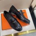 Hermes Men's Destin Loafers In Black Calfskin Hermes Men's Destin Loafers In Black Calfskin