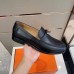Hermes Men's Destin Loafers In Noir Calfskin Hermes Men's Destin Loafers In Noir Calfskin