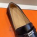 Hermes Men's Destin Loafers In Noir Calfskin Hermes Men's Destin Loafers In Noir Calfskin