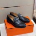 Hermes Men's Destin Loafers In Noir Calfskin Hermes Men's Destin Loafers In Noir Calfskin