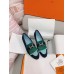 Hermes Women's Royal Loafers in Multicolor Suede Leather