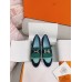 Hermes Women's Royal Loafers in Multicolor Suede Leather