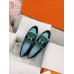 Hermes Women's Royal Loafers in Multicolor Suede Leather