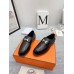 Hermes Women's Faubourg Loafers in Black Leather