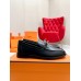 Hermes Women's Destin Loafers in Black Leather