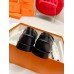 Hermes Women's Destin Loafers in Black Leather