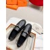 Hermes Women's Destin Loafers in Black Leather