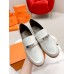 Hermes Women's Destin Loafers in White Leather