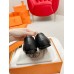 Hermes Women's Colette Loafers in Black Leather Hermes Women's Colette Loafers in Black Leather
