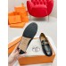 Hermes Women's Colette Loafers in Black Leather Hermes Women's Colette Loafers in Black Leather