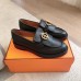 Hermes Women's Impact Loafers in Black Leather