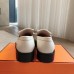 Hermes Women's Impact Loafers in White Leather