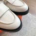 Hermes Women's Impact Loafers in White Leather
