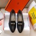 Hermes Pegase Ballerina Flats In Black Calfskin Hermes Pegase Ballerina Flats In Black Calfskin
