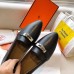 Hermes Pegase Ballerina Flats In Black Calfskin Hermes Pegase Ballerina Flats In Black Calfskin
