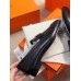 Hermes Women's Paris Loafers In Noir Goatskin