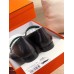 Hermes Women's Paris Loafers In Noir Goatskin
