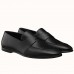 Hermes Women's Ancora Loafers In Black Goatskin Hermes Women's Ancora Loafers In Black Goatskin