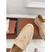 Loro Piana Women's Summer Charms Walk Loafers in Beige Suede Leather Loro Piana Women's Summer Charms Walk Loafers in Beige Suede Leather