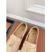 Loro Piana Women's Summer Charms Walk Loafers in Beige Suede Leather Loro Piana Women's Summer Charms Walk Loafers in Beige Suede Leather