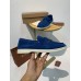 Loro Piana Women's Summer Charms Walk Loafers in Blue Fluorite Suede Leather Loro Piana Women's Summer Charms Walk Loafers in Blue Fluorite Suede Leather
