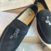 Loro Piana Women's Summer Charms Walk Loafers in Black Suede Leather Loro Piana Women's Summer Charms Walk Loafers in Black Suede Leather