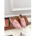 Loro Piana Women's Summer Charms Walk Loafers in Pink Suede Leather Loro Piana Women's Summer Charms Walk Loafers in Pink Suede Leather