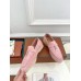 Loro Piana Women's Summer Charms Walk Loafers in Pink Suede Leather Loro Piana Women's Summer Charms Walk Loafers in Pink Suede Leather