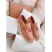 Loro Piana Women's Summer Charms Walk Loafers in Sorbet Pink Suede Leather Loro Piana Women's Summer Charms Walk Loafers in Sorbet Pink Suede Leather