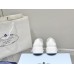 Prada Women's Loafers In White Brushed Leather