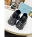 Prada Women's Monolith Loafers In Black Brushed Leather Prada Women's Monolith Loafers In Black Brushed Leather