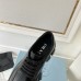 Prada Monolith Lace-up Loafers in Black Brushed Leather Prada Monolith Lace-up Loafers in Black Brushed Leather