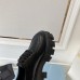 Prada Monolith Lace-up Loafers in Black Brushed Leather Prada Monolith Lace-up Loafers in Black Brushed Leather