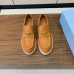 Prada Women's Loafers in Brown Grained Leather Prada Women's Loafers in Brown Grained Leather