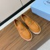 Prada Women's Loafers in Brown Grained Leather Prada Women's Loafers in Brown Grained Leather