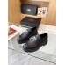 Prada Women's Double Chocolate Loafers in Black Leather Prada Women's Double Chocolate Loafers in Black Leather