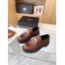 Prada Women's Double Chocolate Loafers in Cognac Leather Prada Women's Double Chocolate Loafers in Cognac Leather