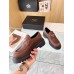 Prada Women's Double Chocolate Loafers in Cognac Leather Prada Women's Double Chocolate Loafers in Cognac Leather