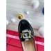 Roger Vivier Metal Buckle Morsetto Loafers in Black Patent Leather Roger Vivier Metal Buckle Morsetto Loafers in Black Patent Leather