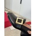 Roger Vivier Viv' Rangers Metal Buckle Loafers in Black Leather Roger Vivier Viv' Rangers Metal Buckle Loafers in Black Leather